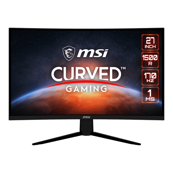 MSI 27" G27CQ4 E2 2K (WQHD) 170Hz Curved Gaming Monitor-image